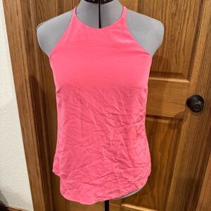 Annie Griffin Coral Pink Silk Halter Blouse Size Small